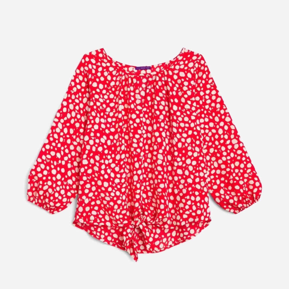 West Kei Front Tie Blouse